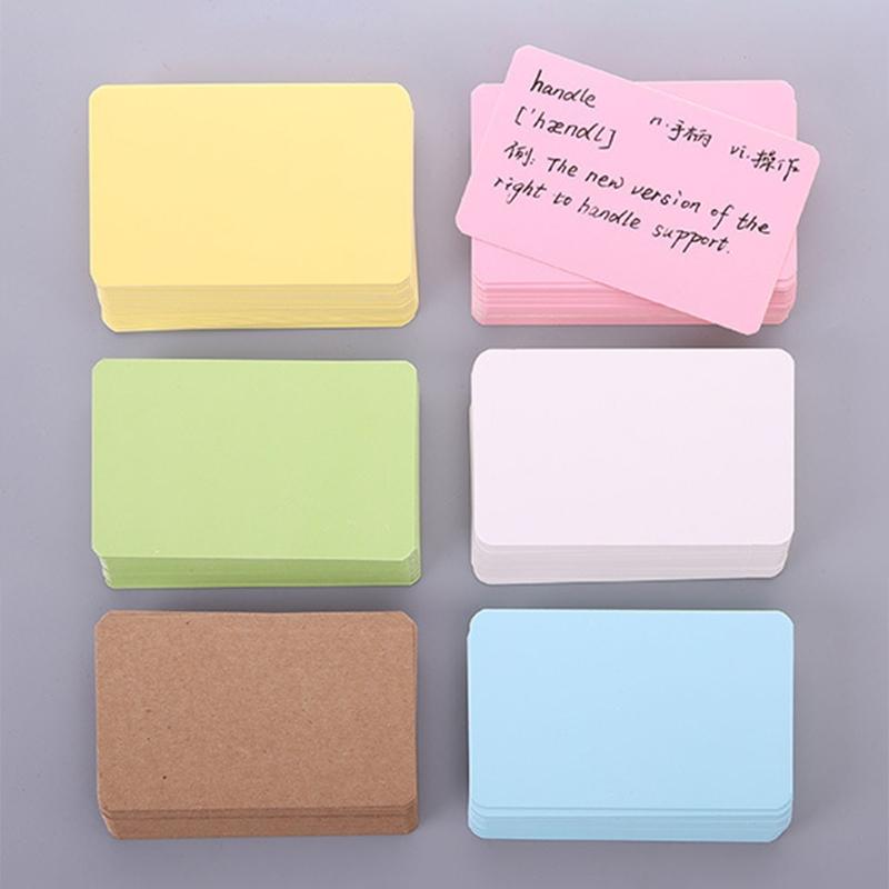 Handwritten Memo Notecards Wedding Blessing Greetings Cards Business Cards 100 Sheets/Box Message Note Blank Paper Cards