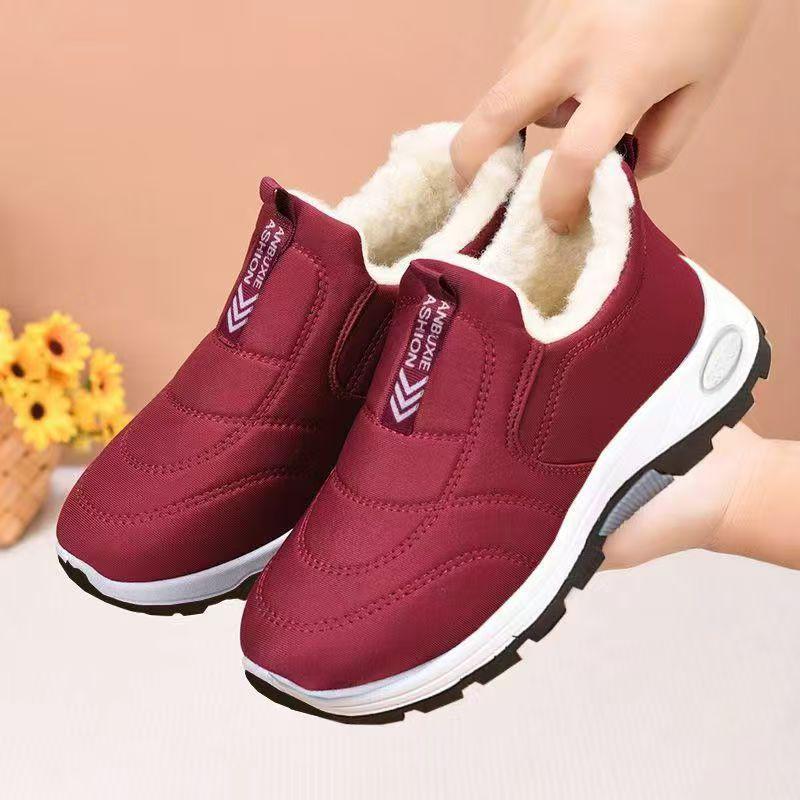 Women s 2025 Winter New Arrival: Warm, Comfortable, Plus Velvet Cotton Snow Boots 38