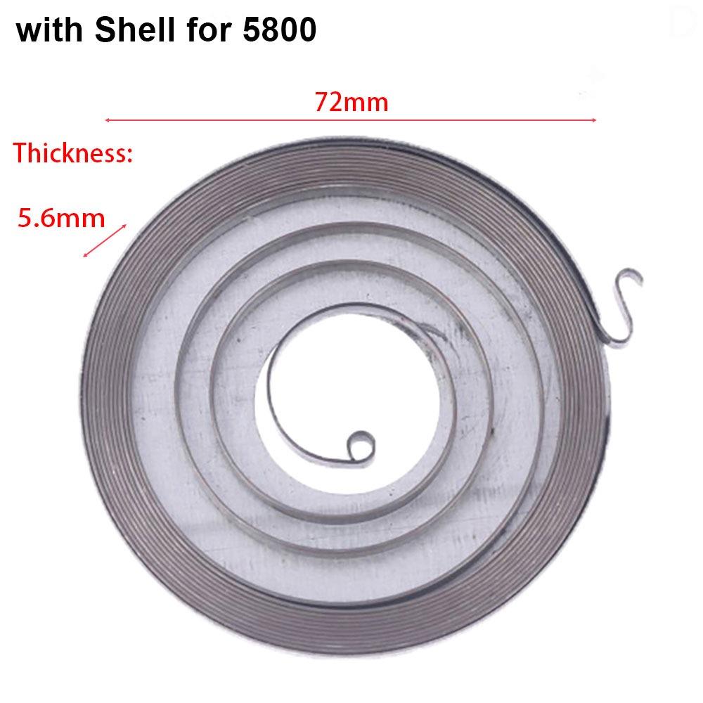 

1Pcs Starter Pulling Plate Spring Gasoline Iron Disc Parts Durable Chain Saw Spring for 5200/5800 Type C