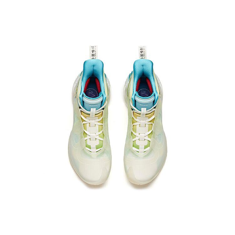 Anta Star Series High Top Basketball Shoes Men Sneakers White Blue 112031818A-15