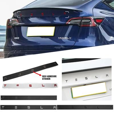 Bpyqc0 Car Emblem Stickers Auto Trunk Label Decoration Decals For Tesla Model 3 S X Y Cybertruck Roadster SpaceX P75D P85D P90D