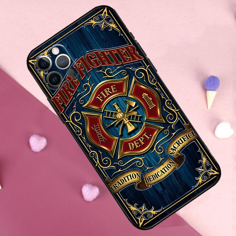 Rescue Fire Dept Phone Case For iPhone 17 Pro Max 11 14 15 16 Pro Max Plus 13 12 Mini 16e 17 Air Back Cover