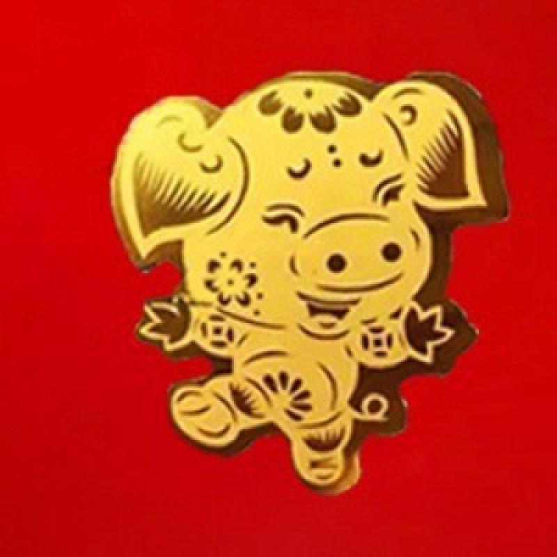 Pure Gold Fortune Maneki-neko and Pixiu Wealth God Phone Sticker Omamori