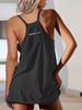 Damen Sommer Tennis Minikleid Ärmellos Sportliches Kleid mit Shorts