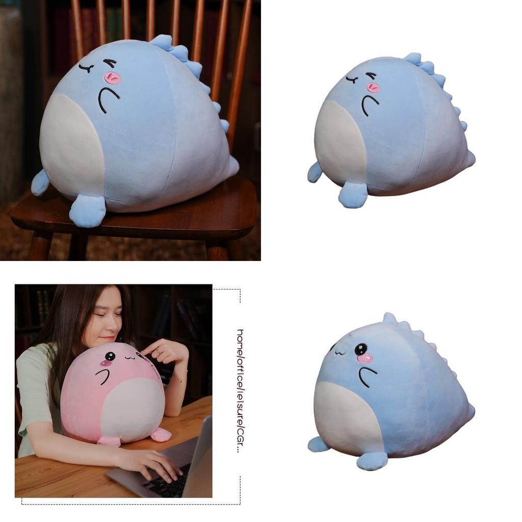 Squishmallow Dinosaur Plush Toy Super Soft Short Plush Blue/pink 20cm/7.87in