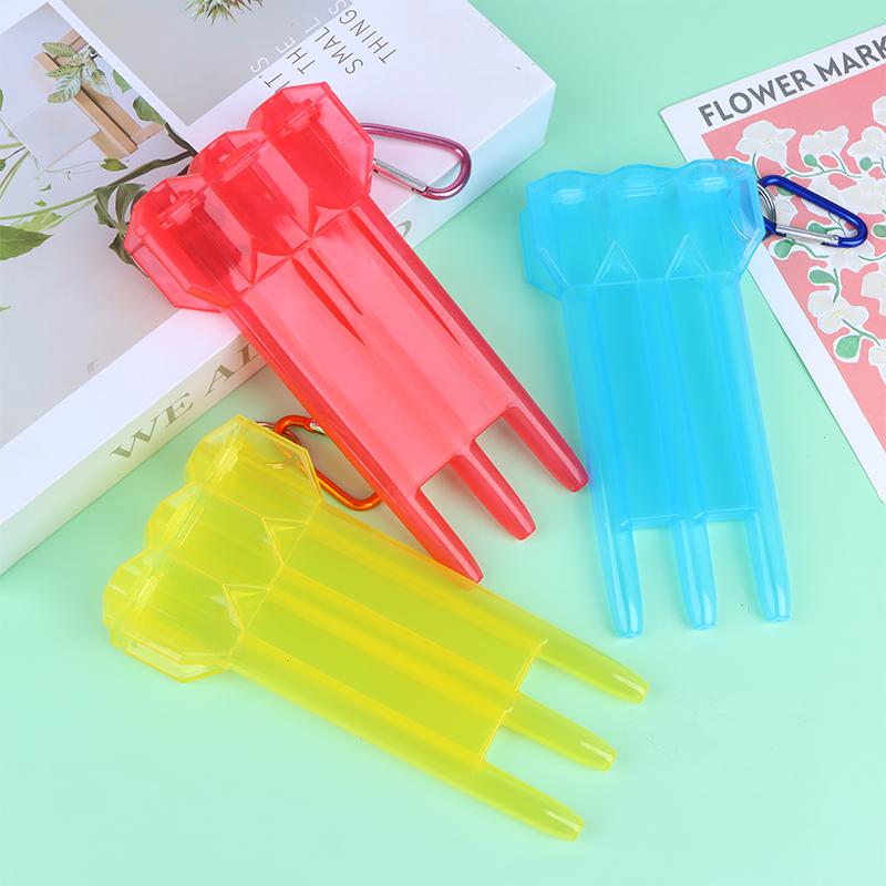 1Pc Dart Box Portable Universal Transparent Darts Abs Dart Box Key Lock Buckle