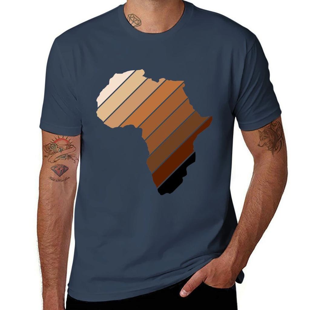 Africa Continent Melanin Brown Stripes Shades Shirt Tshirt Unisex T Shirt Summer T Shirts With Prints Tshirt