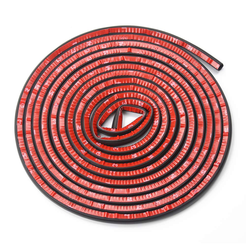 CGnaldo 5M D Shape 10M B Type Car Door Mall Weather Strip Quiet Wind