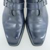 berluti Olga-era B-buckle single monk strap shoes, men's, navy, size 7 1/2, made in 2015 shoes 7 1/2 NavyUsed