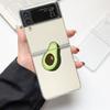 Cute Avocado Baby Yoga Fashion Phone Case For Samsung Galaxy Z Flip 3 4 5 6 7 Hard Folding Z Flip4 PC Cover Protector Gift