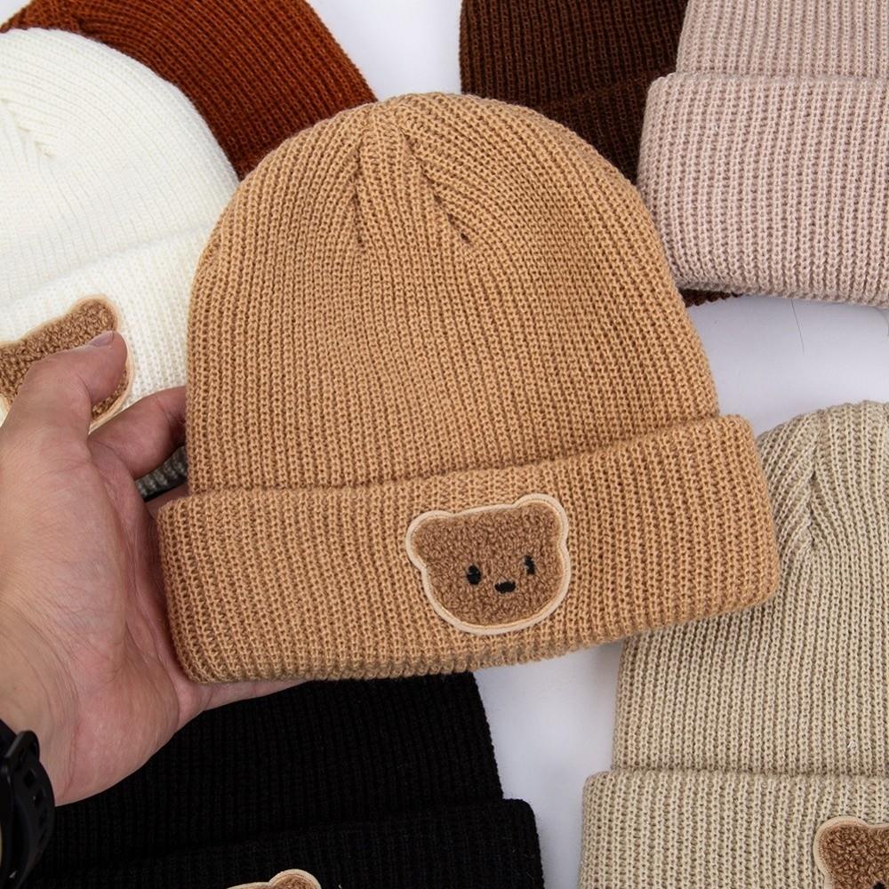 Cute Cartoon Beanie Cap Warm Pullover Cap Fashion Knitted Hat  Baby