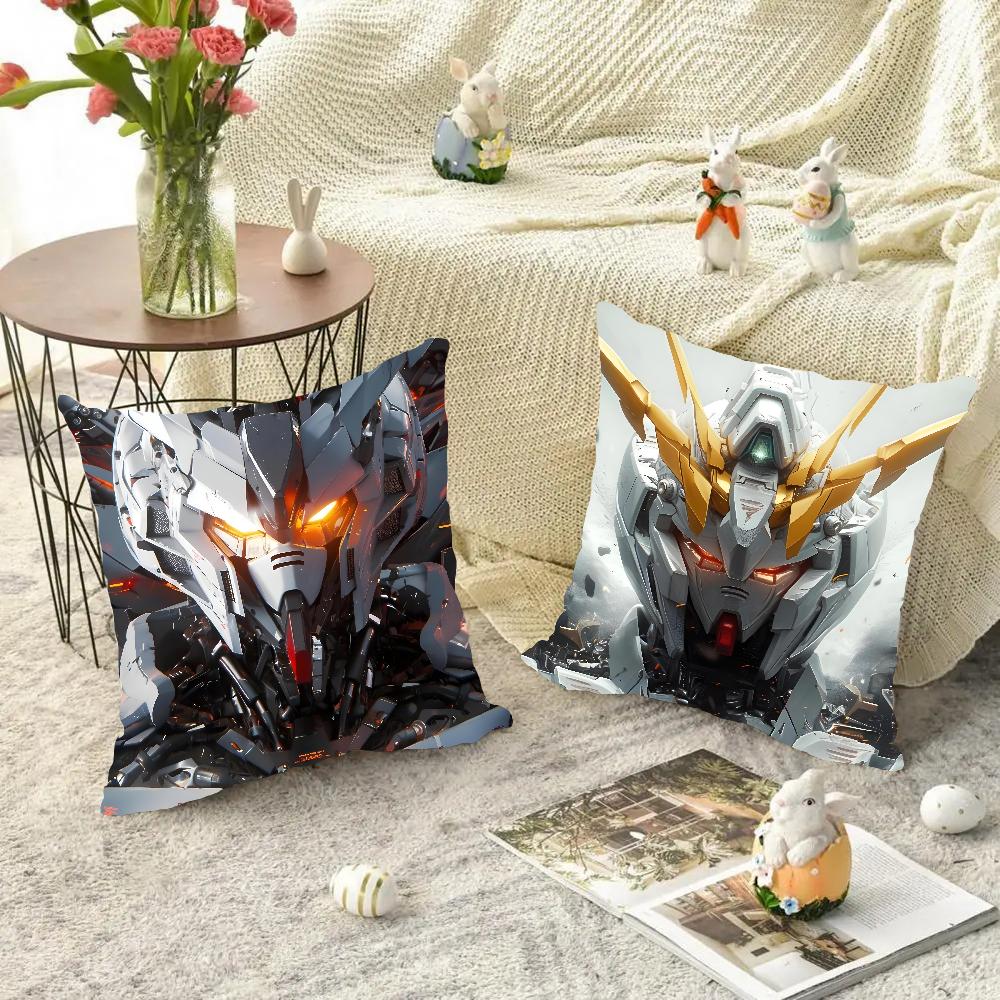 Game G-Gundam Pillow Case Square Pillow Bedroom Sofa Leisure Comfort Cushion Car Living Room Home Decoration