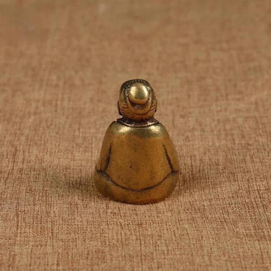 Antique Bronze Taoism Lao-Tse LaoZi Soothe The Nerves Statue Pure Copper Buddha Figurines Ornaments Incense Burner Home Decor