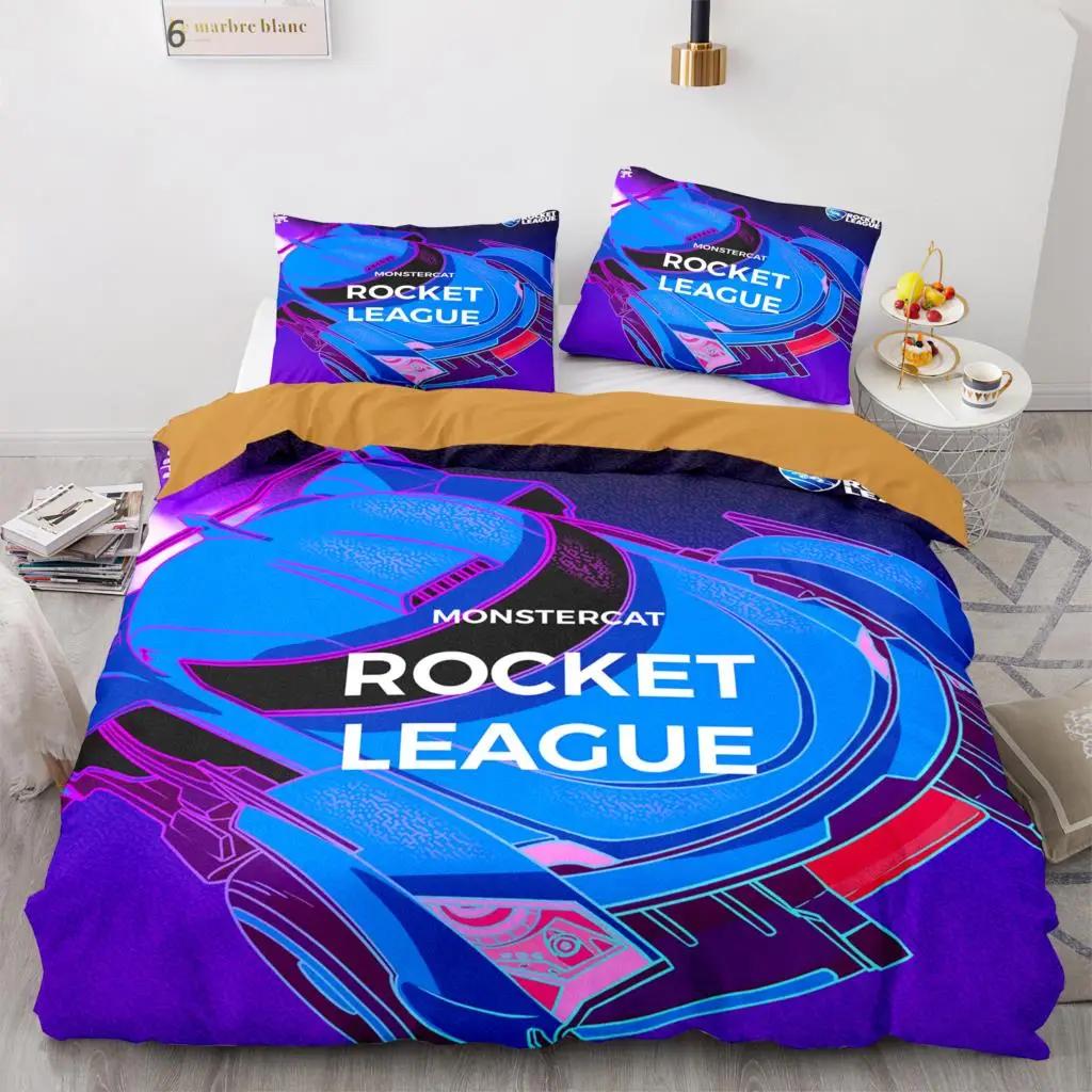 Rocket League Bedding Set Bedspread Single Twin Full Queen King Size Car Rocket League Bed Set Children's Bedroom Duvetcover