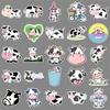 50 Cow Doodle Stickers Personalized Cartoon Animal Decoration Mobile Phone Water Cup Gum Card Creative Stickers