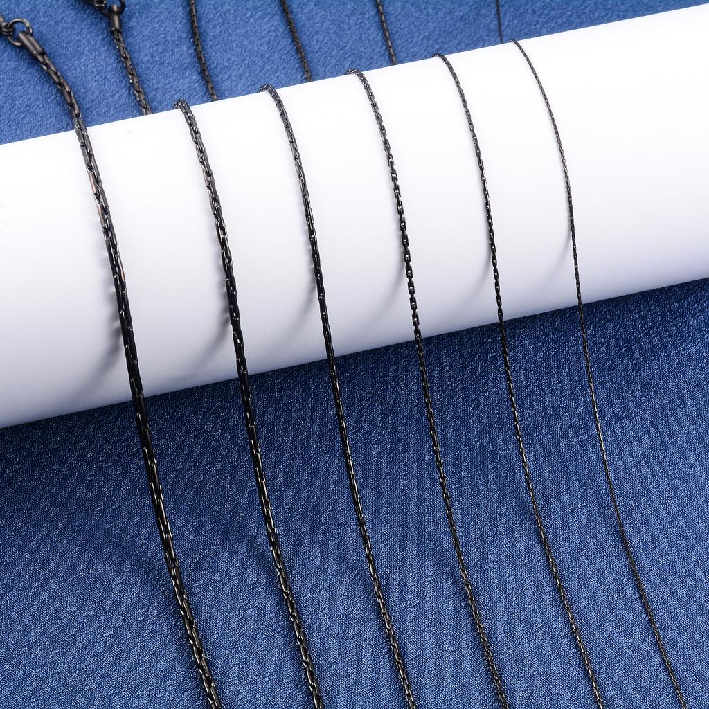 Dainty 316L Stainless Steel Thin Necklace Cable Chain On the Neck for Women Men's Hip Hop Choker Jewelry Accessories Her Gift