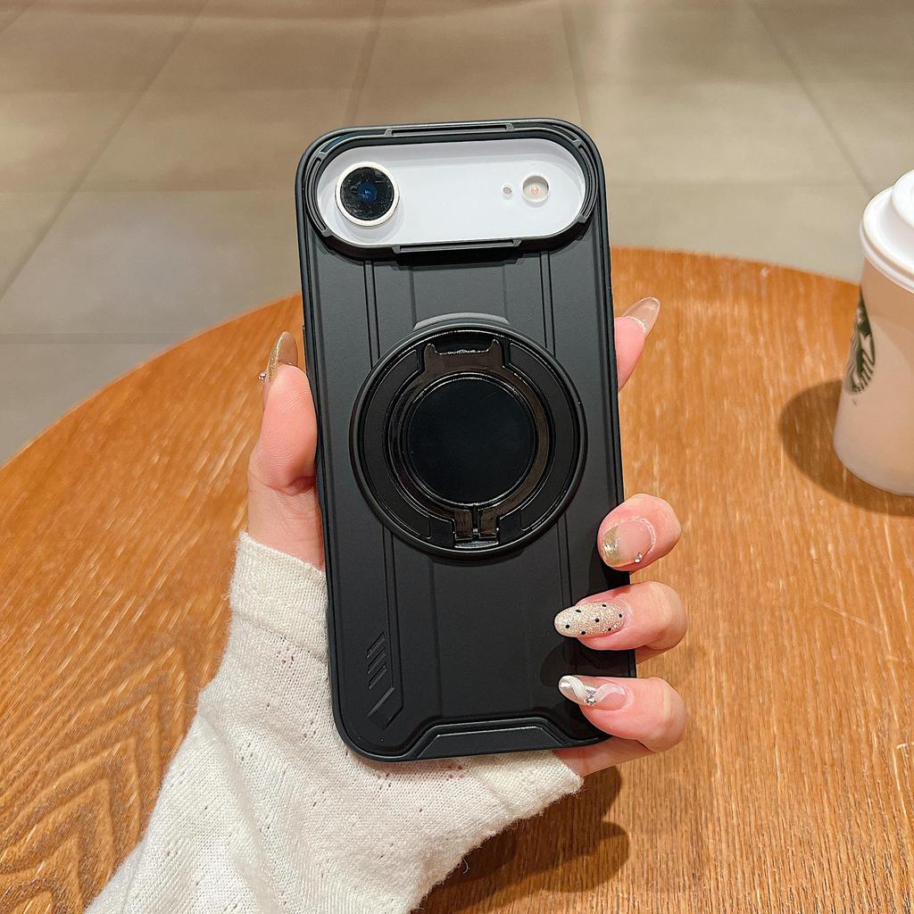iPhone 17/18 Pro Max Rotating Stand Anti-fall Case with Apple 16E Cover