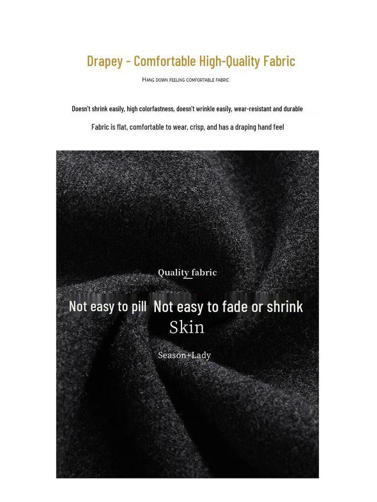 Eleganter Woll-A-Linien-Midirock mit hohem Bund - Winter 2025