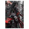 Retro Metal Tin Sign Car Engines & Characters Decor for Garage Man Cave 20x30 Cm