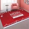 VIKAMA Christmas Living Room Bedroom Printed Carpet Winter Warmth Full Floor Anti-slip Floor Mat Home Decoration