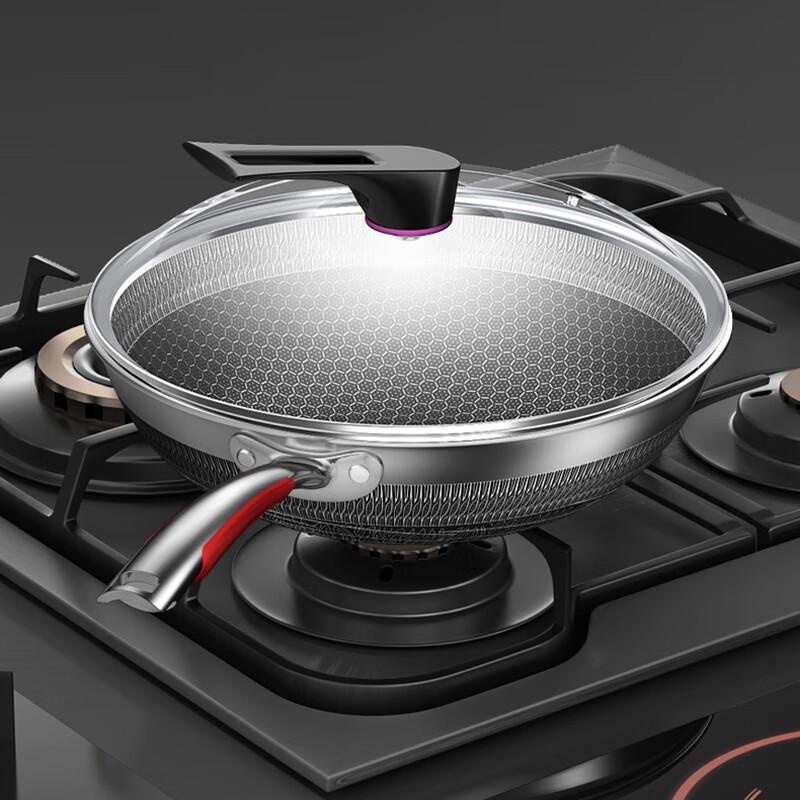 Kangbach 316L Stainless Steel Double-sided Honeycomb Wok