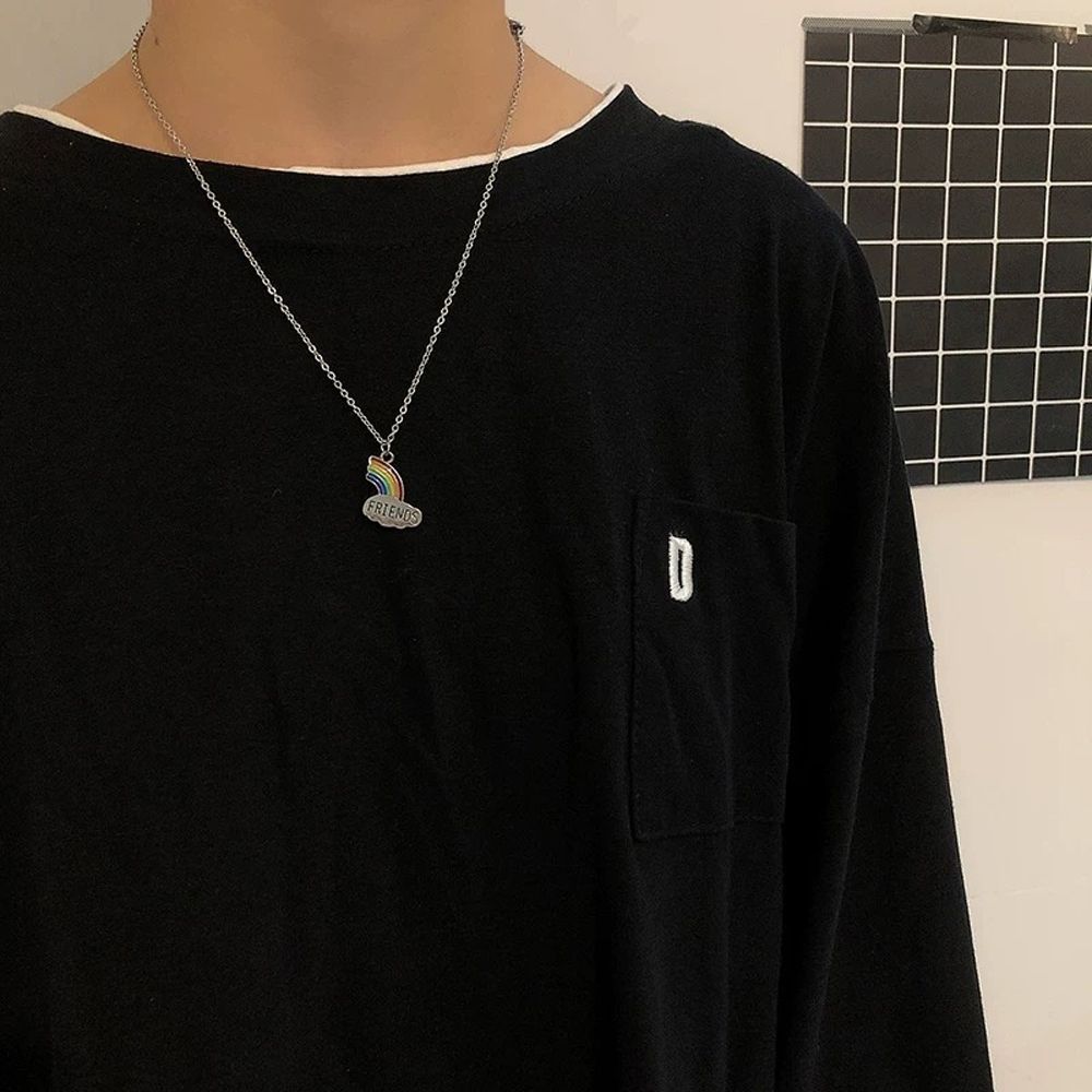 

Подарок дружбы Модные украшения Радужный чокер дружбы Лучший друг Ожерелье Парные украшения