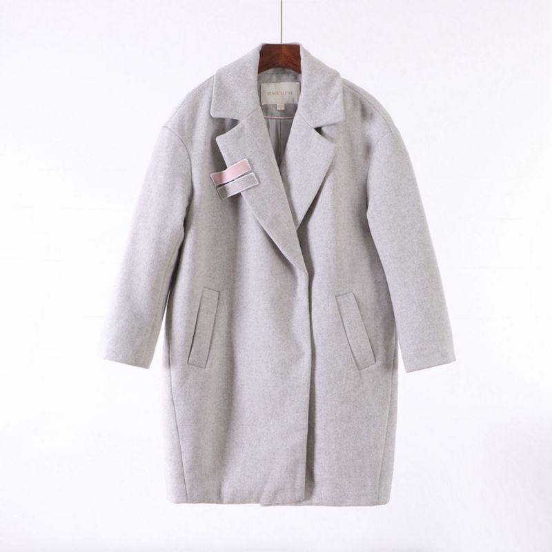 

[Dai] European, American and French Style Classy Pinshang Group Women s New Winter Mid-Length Woolen Coat 6d039
