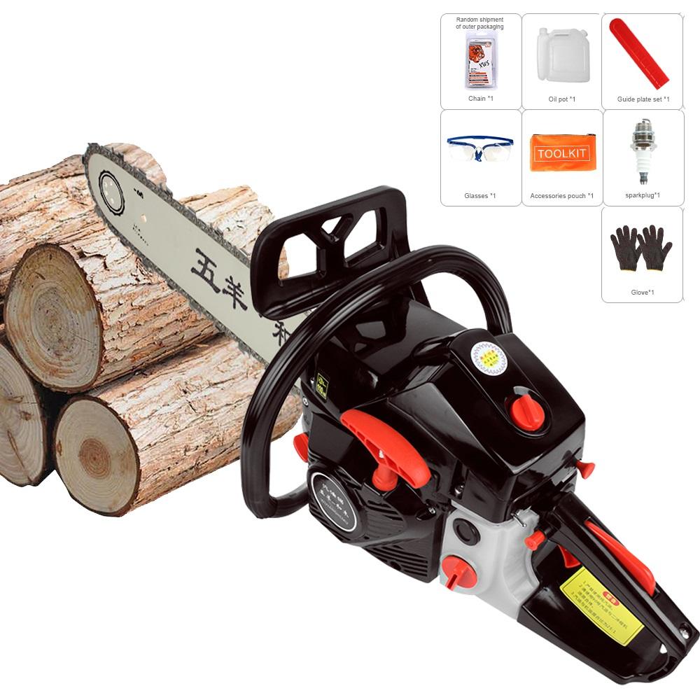 

Бензопила высокой мощности 4800 Вт, бензопила для легкой валки леса, ручная бензопила для валки деревьев и резки древесины without battery