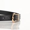 Womens Slim Alloy Pin Buckle Belt Jeans Trousers Casual Office Wear Adjustable Faux Leather Waistband