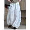 Breathable Cotton~summer New White Loose Bloomers Women's Design Wide Leg Pants Yamamoto Pants Relaxed Pants