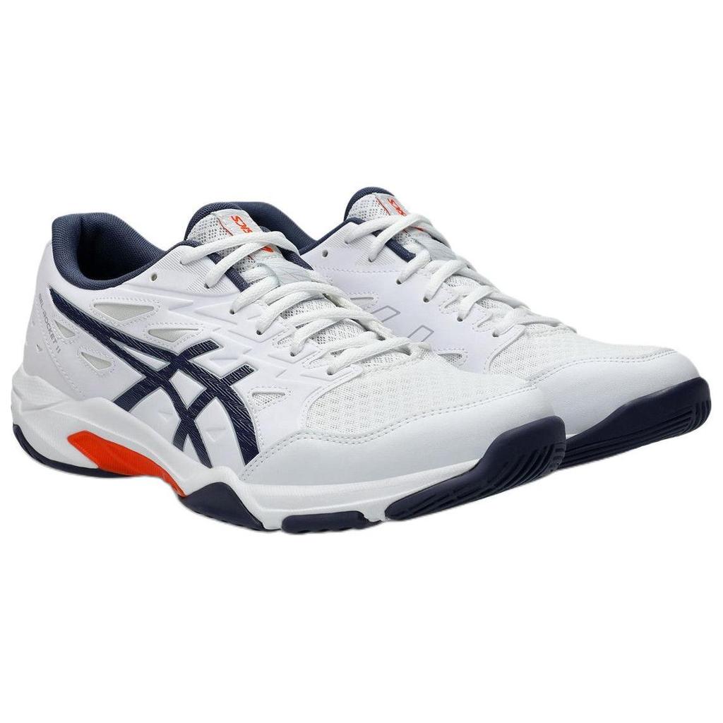 Asics Gel-Rocket 11 Bequeme Mode Low-Top Trainingsschuhe Herren Sneaker Weiß 1071A091-104