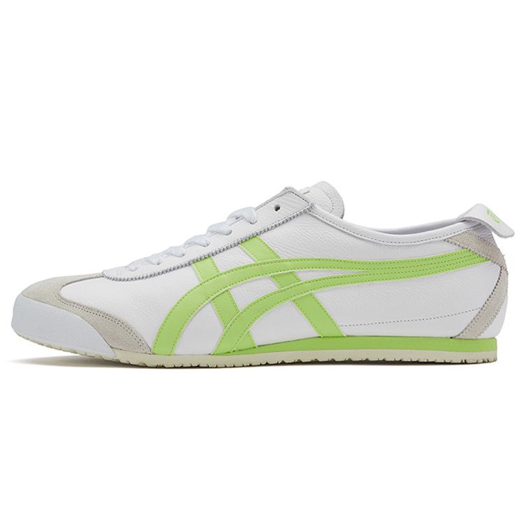 

ONITSUKA TIGER Кожаные кроссовки Mexico 66 с круглым носком, на шнуровке, нескользящей подошве, низкие, повседневные, унисекс, неоново-зеленый 1183B771-102 36