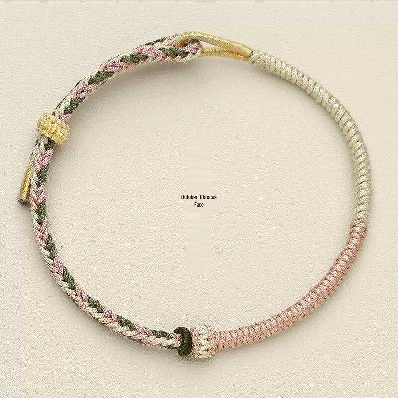 

Браслет Ji Sheng Ji «Двенадцать богинь цветов», Ручная работа, Красная веревка для пар, Женские украшения, Подарок на день рождения для мужчин