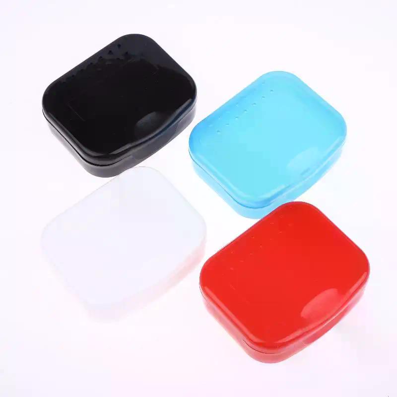 Denture Storage Box Dental Retainer Orthodontic Mouth Guard Container Plastic Oral Hygiene Supplies Tray Dental Appliance Case