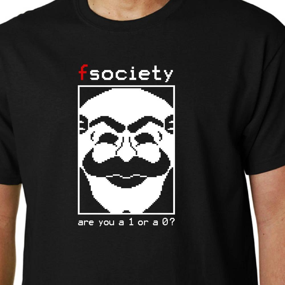 

Mr Robot / FSociety - Are You a 1 or a 0 t-shirt TV HACKING HACKER QUOTE GEEK 4XL