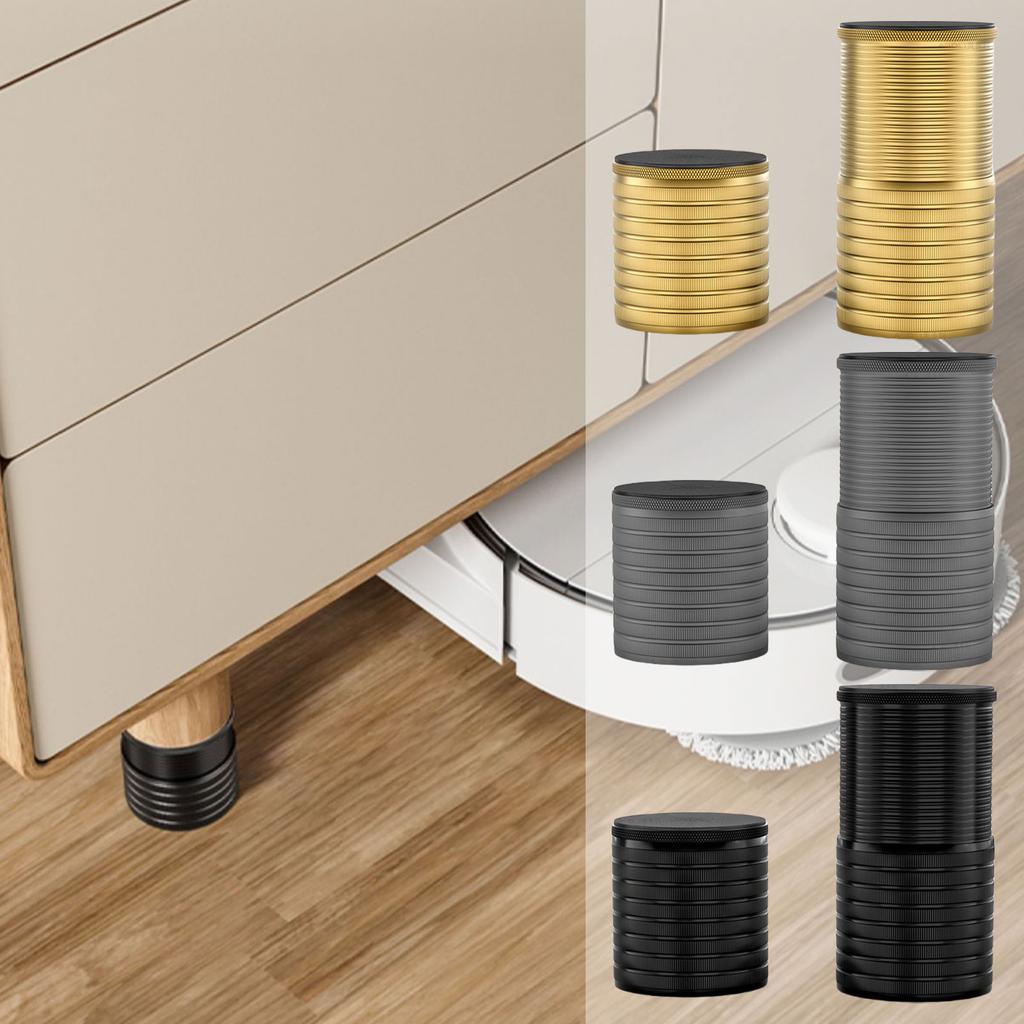 Adjustable Furniture Leg Levelers Large Size Heavy Duty Furniture Leveling Feet Multipurpose Furniture Lifters 4pcs