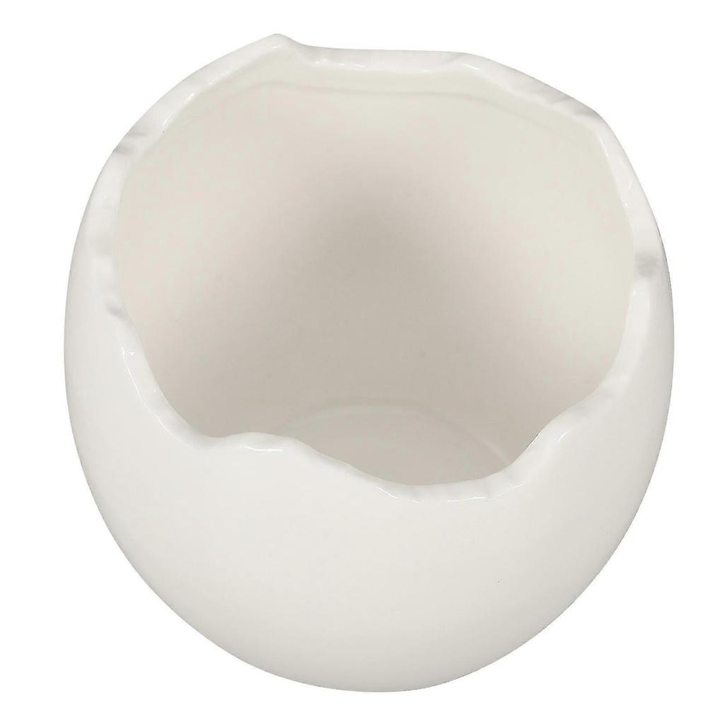 Egg-Shaped Molecular Gastronomy Bowl for Wedding & Banquet Decor, Practical White, 2-Piece Set