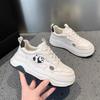 Women Shoes 2024 Autumn Trend Casual Sports Shoes Female Thick Soled Lightweight Anti Slip Breathable Lace Up Skateboard Shoes