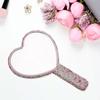 Strass-Kosmetik-Handspiegel Runde Quadratische Herzform Handspiegel Niedlicher Make-up-Spiegel