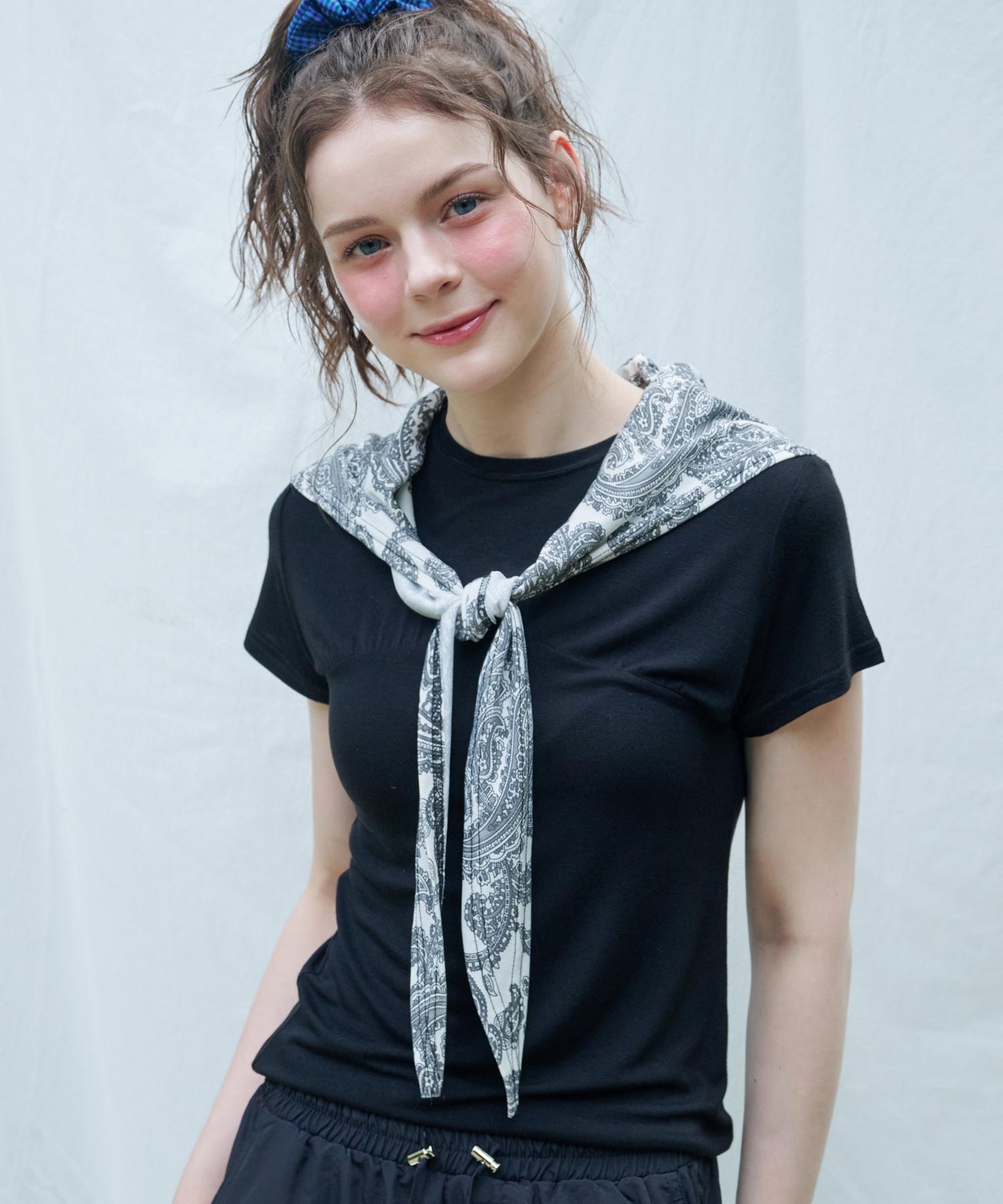 Rosiro Wrinkle Short Sleeve T-Shirt Black Free