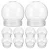 10Pcs 4inch DIY Snow Globe Clear Water Globes with Screw Off Cap Empty Snow Globe Making Props Christmas Party Display Favor