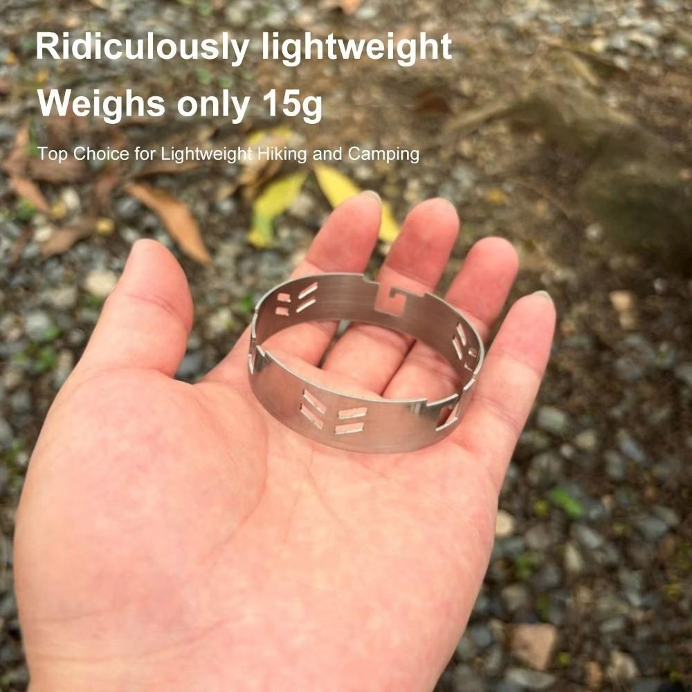 Stainless Steel Windproof Ring Lightweight Camping Stove Wind Guard New Windshield Ring