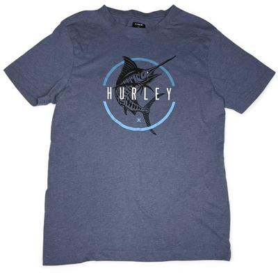 HURLEY SIZE SMALL BLUE SHORT SLEEVE SHIRT NEEDLEFISH FISHING GRAPHIC Unisex T-Shirt