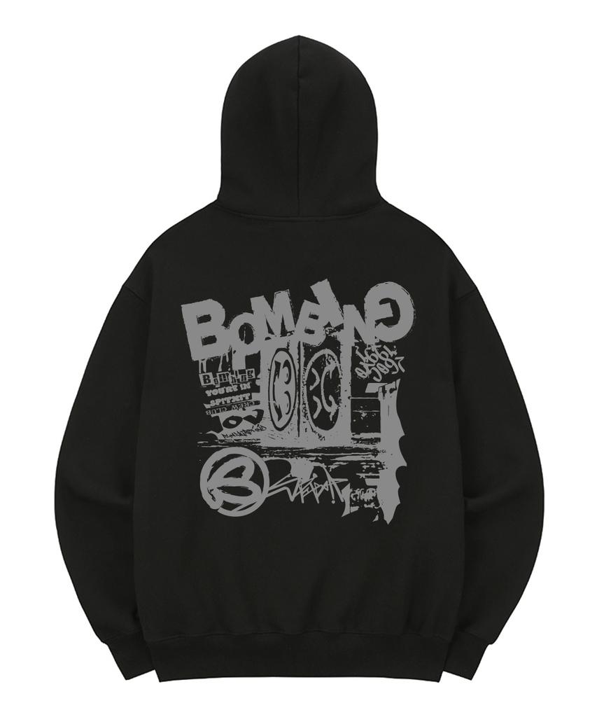 Spitxit Bombing Xit Hoodie Zip-Up Black