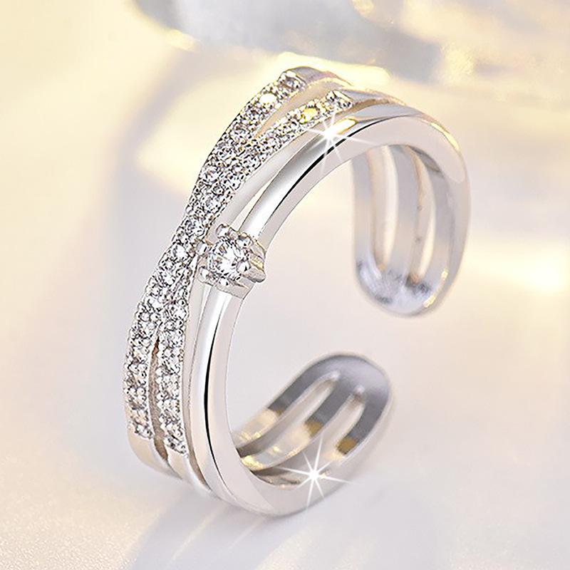 925 Sterling Silver Ring Adjustable Simplicity For women Fashion Exquisite Student Girlfriend Jewelry Accessories Wedding PartyGood product