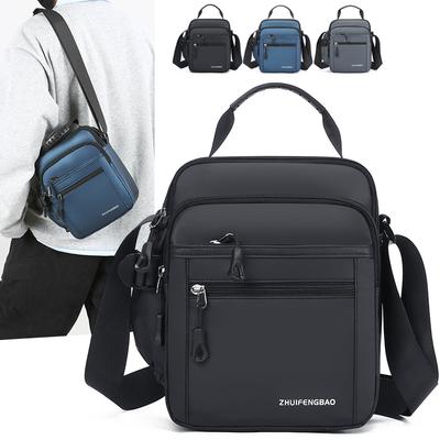 Reis Crossbody Schoudertas voor Heren – Functionele Casual Sling met Speciaal Flessenvak & Meerdere Vakken