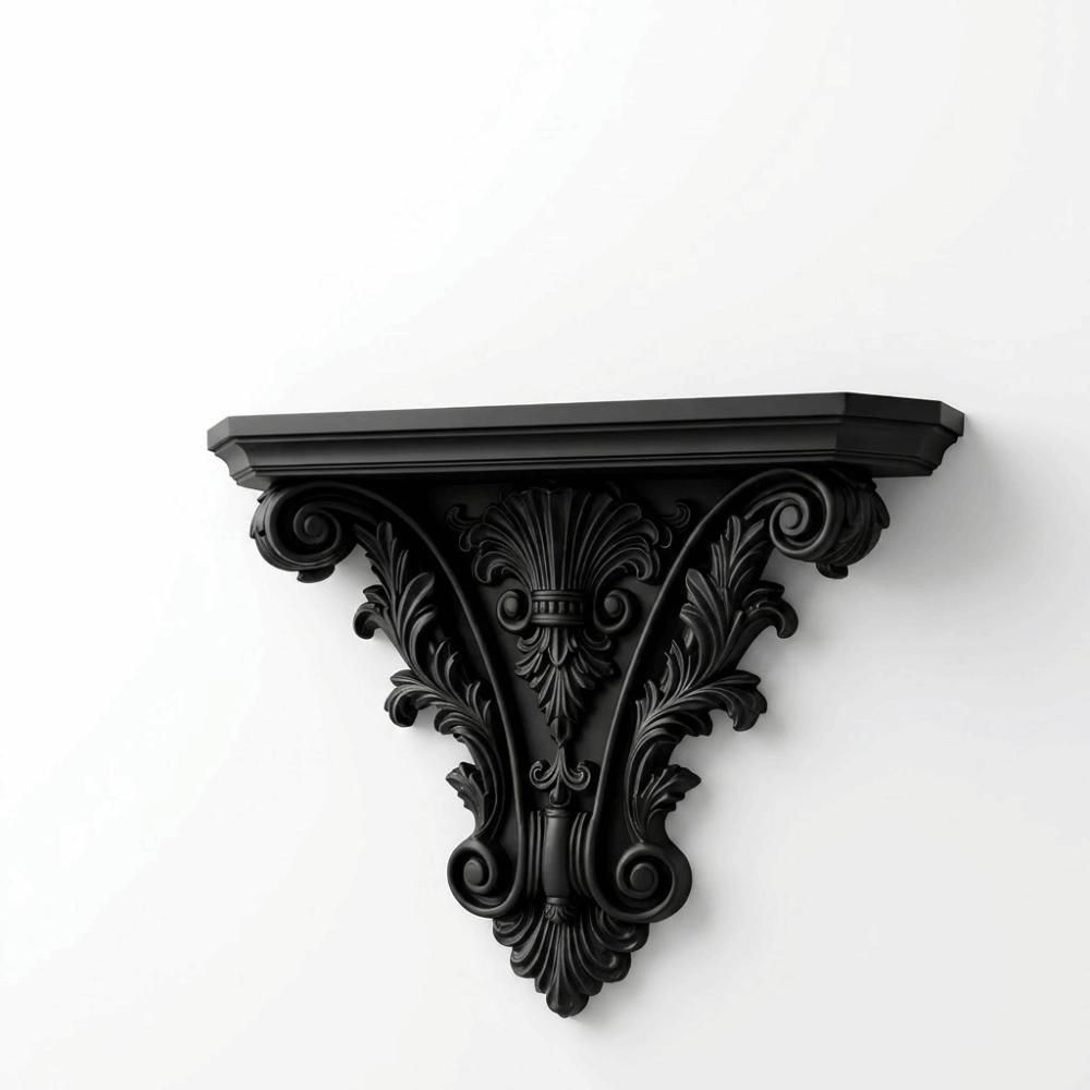 Unique Wall Mounted Shelves Carving Wall Storage Rack Multi-functional Gothic Wall Decor  Bathroom