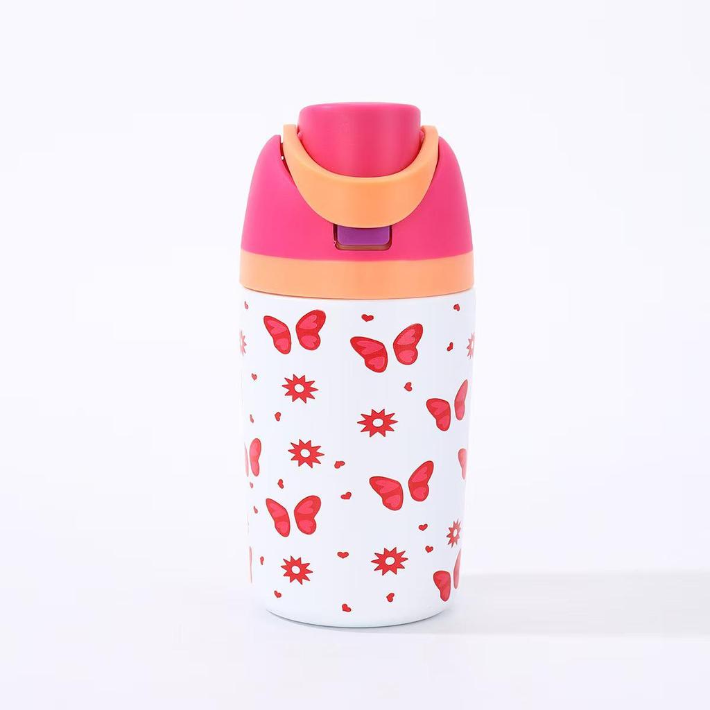 New Portable Children's Double-Layer Vacuum Insulated Thermos Cup - High Appearance, Handheld, for Outdoors