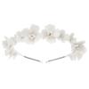 Fascia da Acconciatura Fata Corona Bianca Fascia per Capelli Moda Tiara Nuziale Sposa Matrimonio