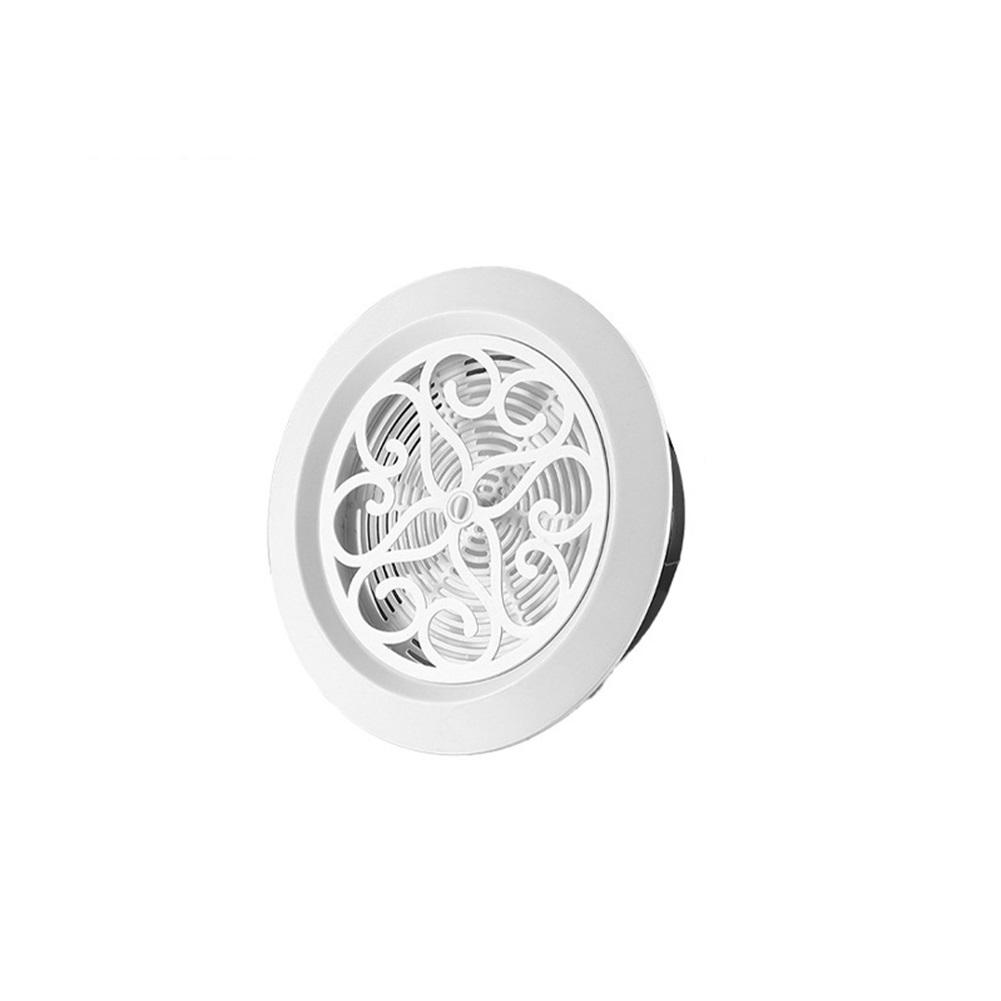 For Home Ventilation Round Air Vent Grille Adjustable Air Vent White ABS Material Control Of Air Flow Fly Screen